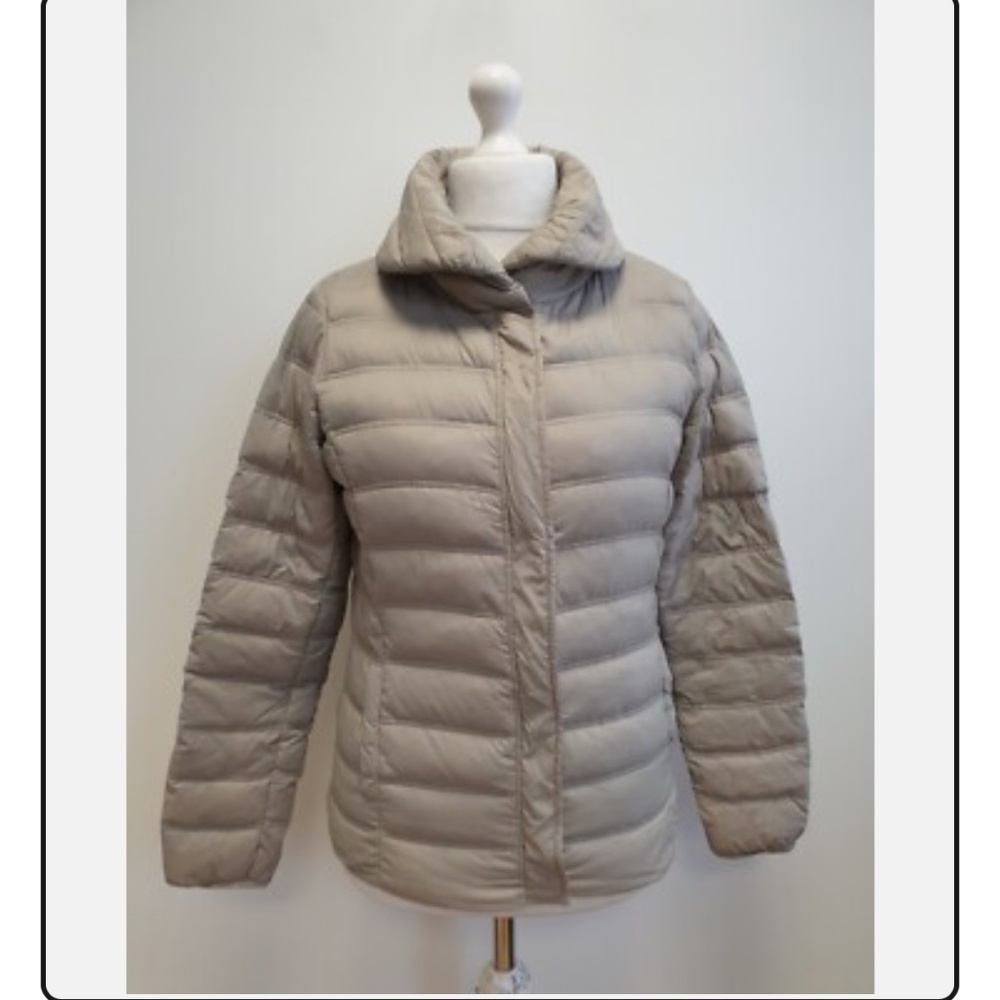 Mango lightweight down filled jacket - Taupe- size S